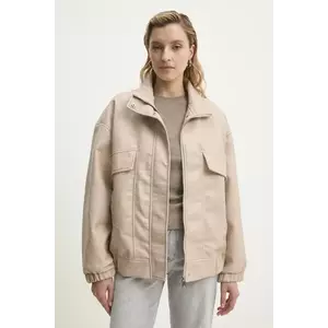 Answear Lab geaca culoarea bej, de tranzitie imagine