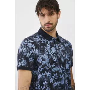 Medicine tricou polo barbati, culoarea albastru marin, modelator imagine