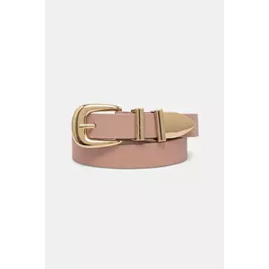 Answear Lab curea de piele femei, culoarea roz imagine