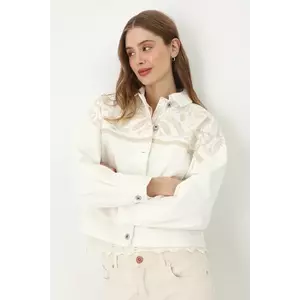 Medicine geaca de blugi din bumbac de tranzitie, oversize imagine