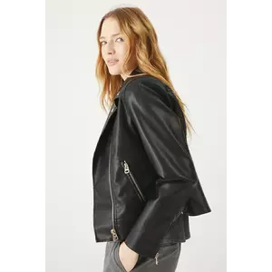 Medicine geacă biker culoarea negru, de tranzitie imagine