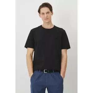 Medicine tricou din bumbac culoarea negru, neted imagine