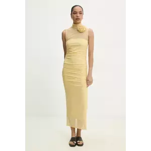 Answear Lab rochie culoarea galben, maxi, mulată imagine