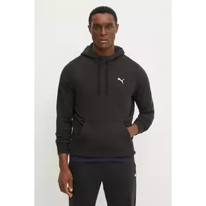 Puma bluza barbati, culoarea negru, cu glugă, neted, 682580 imagine