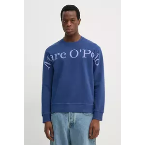 Marc O'Polo hanorac de bumbac barbati, culoarea albastru marin, cu imprimeu, 522410054070 imagine