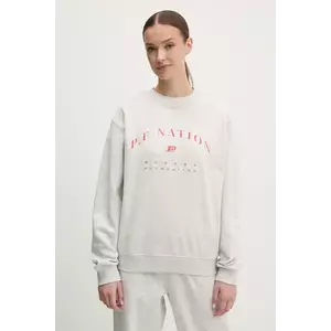 P.E Nation hanorac de bumbac Liberation femei, culoarea gri, neted, 251F158 imagine