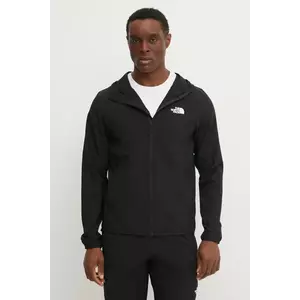 The North Face hanorac Woven culoarea negru, cu glugă, uni, NF0A8CS7JK31 imagine