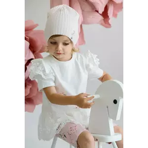 Jamiks caciula copii FLOSSIE culoarea alb, din tesatura neteda, JWH074 imagine