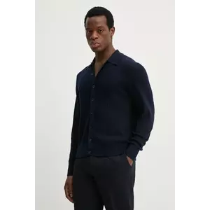 Filippa K cardigan din lana barbati, culoarea albastru marin, 31320 imagine