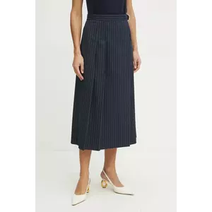 MAX&Co. fustă culoarea bleumarin, midi, evazati, 2516101042200 imagine