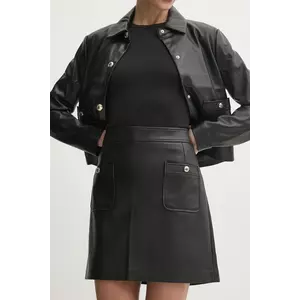 Morgan fusta JMAY culoarea negru, mini, drept, JMAY imagine