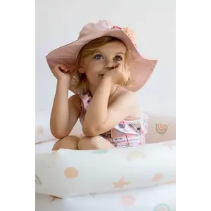 Jamiks pălărie din bumbac pentru copii MAJKA culoarea roz, bumbac, JLH086 imagine