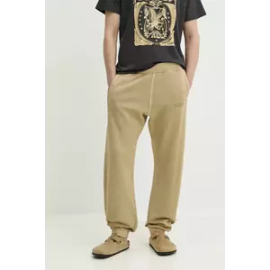 G-Star pantaloni de trening din bumbac bărbați, culoarea bej, uni, D26283-D688 imagine