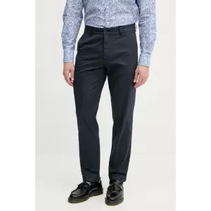 Pepe Jeans pantaloni SLIM CHINO POPLIN bărbați, culoarea bleumarin, drept, PM211873 imagine