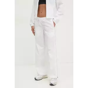 Puma pantaloni de trening femei, culoarea alb, neted, 629808 imagine