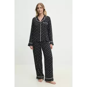 Dkny pijama femei, culoarea negru, YI90043 imagine