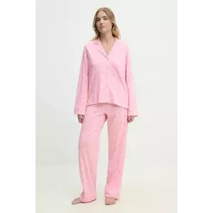 Dkny pijama femei, culoarea roz, YI80042 imagine