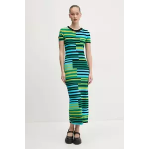 Desigual rochie URUGUAY culoarea verde, maxi, mulată, 25SWVF04 imagine