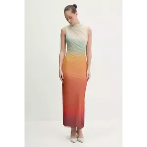 Desigual rochie SAHARA culoarea bej, maxi, mulată, 25SWVK57 imagine