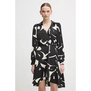 Dkny rochie culoarea negru, mini, evazată, DD4KS484 imagine