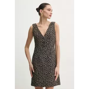 Morgan rochie RBILI.F culoarea bej, mini, mulată, RBILI.F imagine