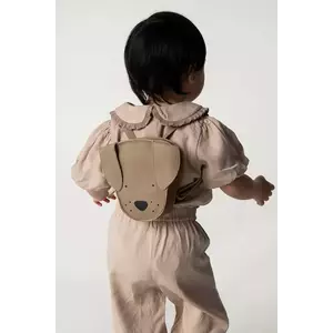 Donsje rucsac din piele pentru copii Kapi Classic Backpack Dog culoarea maro, mic, neted, 5005015 imagine