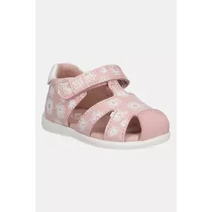 Garvalin sandale din piele pentru copii culoarea roz, 252305 imagine
