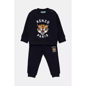Kenzo Kids trening din bumbac pentru bebeluși culoarea bleumarin, K60935 imagine