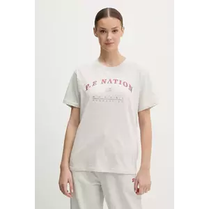 P.E Nation tricou din bumbac Liberation femei, culoarea gri, 251T189 imagine