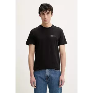Tommy Jeans tricou din bumbac bărbați, culoarea negru, cu imprimeu, DM0DM21344 imagine