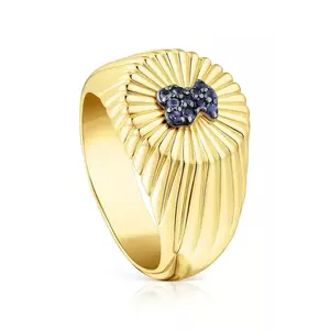 Tous inel de argint placat cu aur 12 1003888912 imagine