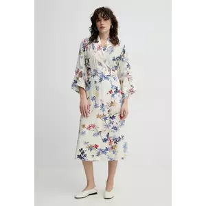 MUNTHE rochie FREILEIF culoarea bej, midi, dreaptă, 251132325121 imagine