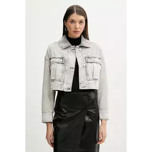 IRO geaca jeans culoarea gri, de tranzitie, WP07ALESSIO imagine