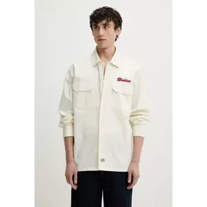 Dickies camasa din bumbac barbati, culoarea bej, cu guler clasic, relaxed, DK0A4Z7PC481 imagine