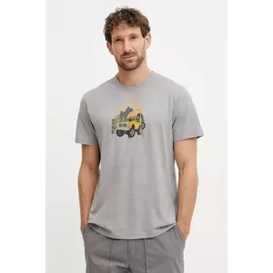 Smartwool tricou sport culoarea gri, cu imprimeu, SW002757 imagine