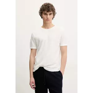 Sunflower tricou din bumbac barbati, culoarea alb, neted, 2048. imagine