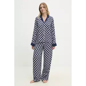Dkny pijama femei, culoarea albastru marin, YI90045 imagine