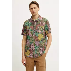 Smartwool camasa barbati, culoarea verde, cu guler clasic, regular, SW017017 imagine