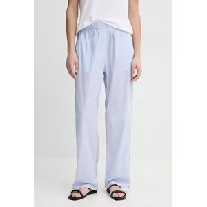 MUNTHE pantaloni de bumbac FIDDA femei, lat, high waist, 251142725126 imagine