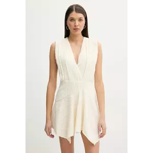 IRO rochie culoarea bej, mini, evazată, WP33SEBASTIA imagine