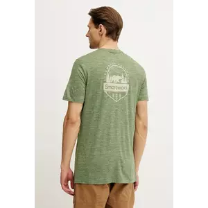 Smartwool tricou sport culoarea verde, cu imprimeu, SW002758 imagine