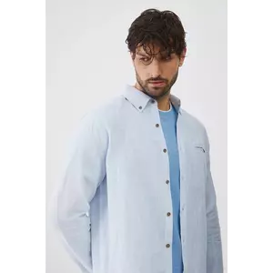 Medicine camasa de in barbati, cu guler button-down, regular imagine