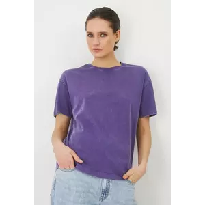 Medicine tricou din bumbac femei, culoarea violet imagine