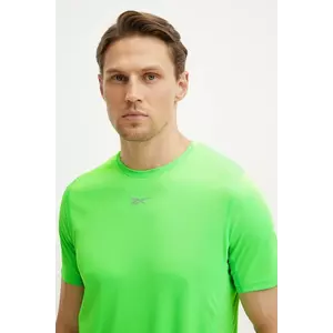 Reebok tricou de alergare culoarea verde, neted, 100222456 imagine