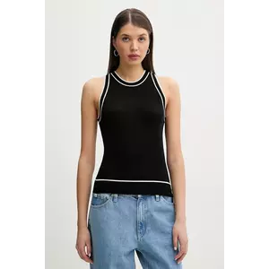 FROM FUTURE vesta de lana femei, culoarea negru, light, WTO01795 imagine