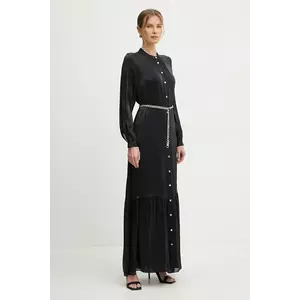 MICHAEL Michael Kors rochie culoarea negru, maxi, evazată, MS482CM8BB imagine