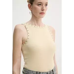 Gestuz top culoarea bej, 10910068 imagine