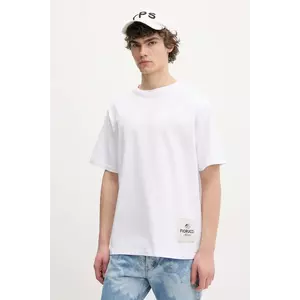 Fiorucci tricou din bumbac Label Regular Fit T-Shirt barbati, culoarea alb, cu imprimeu, U02SPTSH323CJ01WH01 imagine