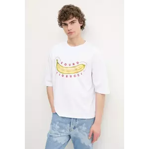 Fiorucci tricou din bumbac Banana Sound Print Regular Fit T-Shirt barbati, culoarea alb, cu imprimeu, U02SPTSH323CJ01WH04 imagine
