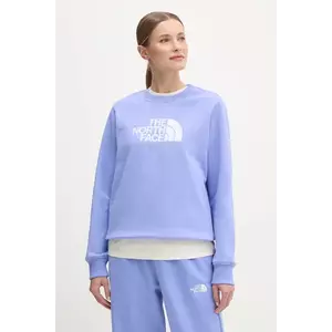 The North Face bluza Drew Peak femei, culoarea violet, cu imprimeu, NF0A89EF7UH1 imagine